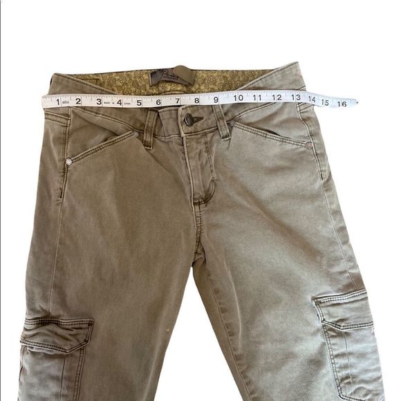 PAIGE DENIM Light Green Cargo Skinny Leg Mid Rose Casual Pant 27 - Picture 6 of 11